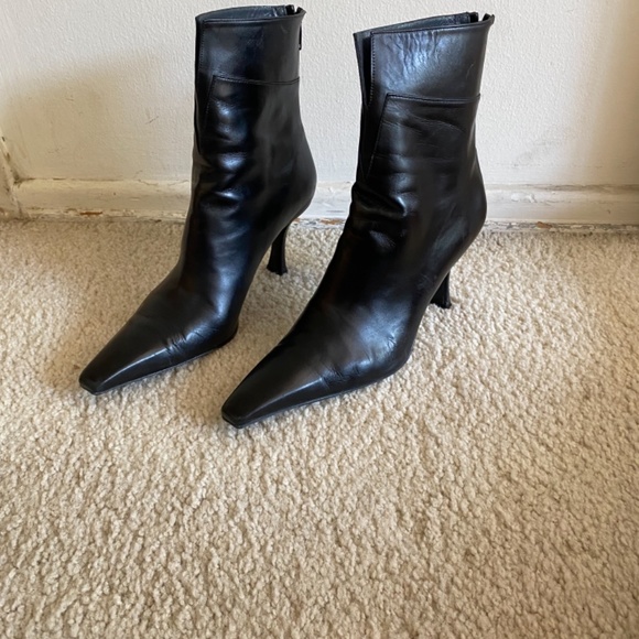 Stuart Weitzman Black Leather Boots - Picture 2 of 7